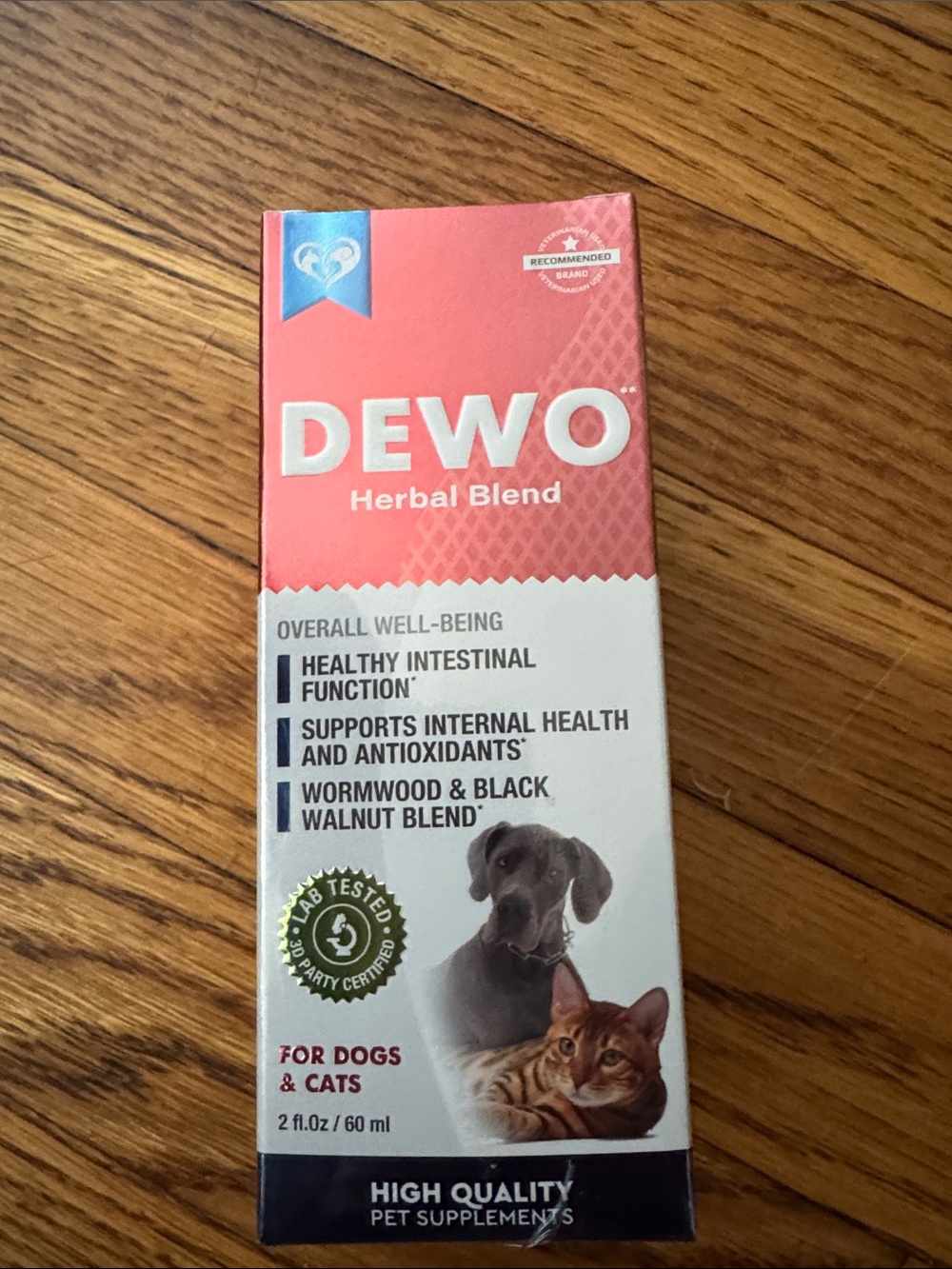 Herbal Blend Cat & Dog Supplement - Coral Pink